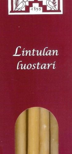 Tuohuspakkaus nro 2 keltainen 12 kpl + tulitikkurasia
