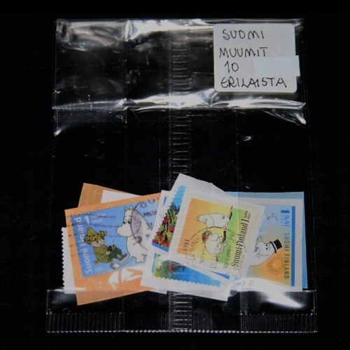 Suomi Muumit, 10 erilaista merkkiä