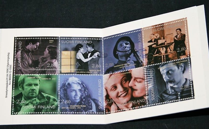 Elokuva 100 vuotta, postimerkkivihko, Suomi 1996