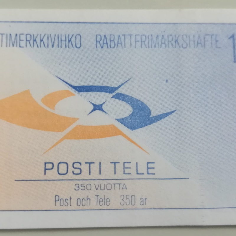 Alennuspostimerkkivihko Posti Tele 350 vuotta, Suomi