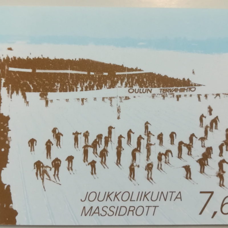 Joukkoliikunta, postimerkkivihko, Suomi 1989