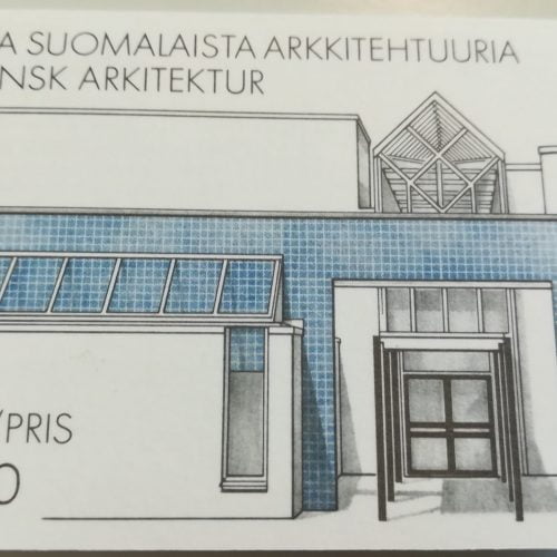 Uutta suomalaista arkkitehtuuria, postimerkkivihko, Suomi 1986